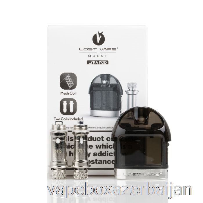 E-Juice Vape Lost Vape LYRA Replacement Pods Black
